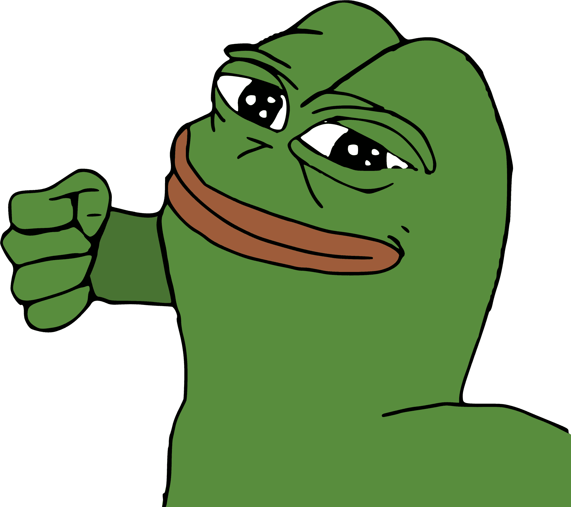 Smug Pepe The Frog Meme PNG