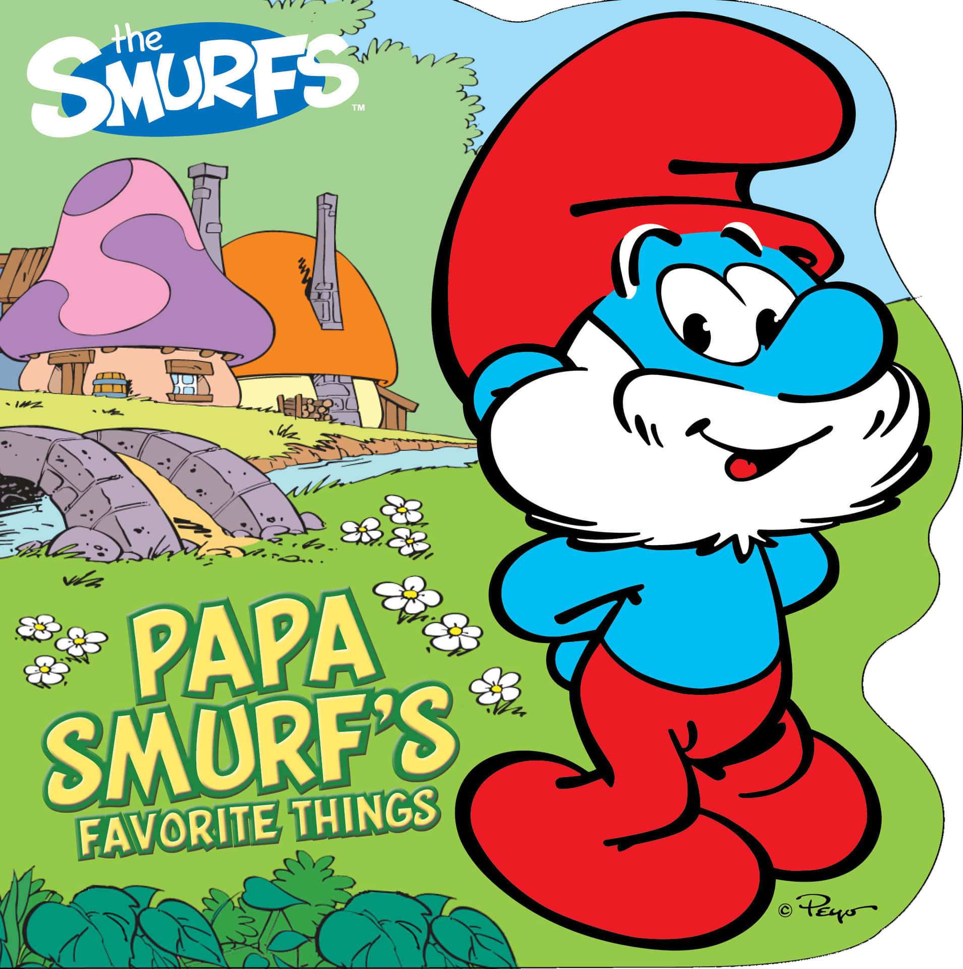 The Smurfs enjoying a day of fun and friendship!