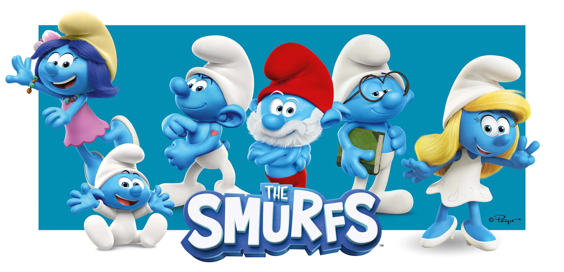 Smurf is Having Fun With His Little Village