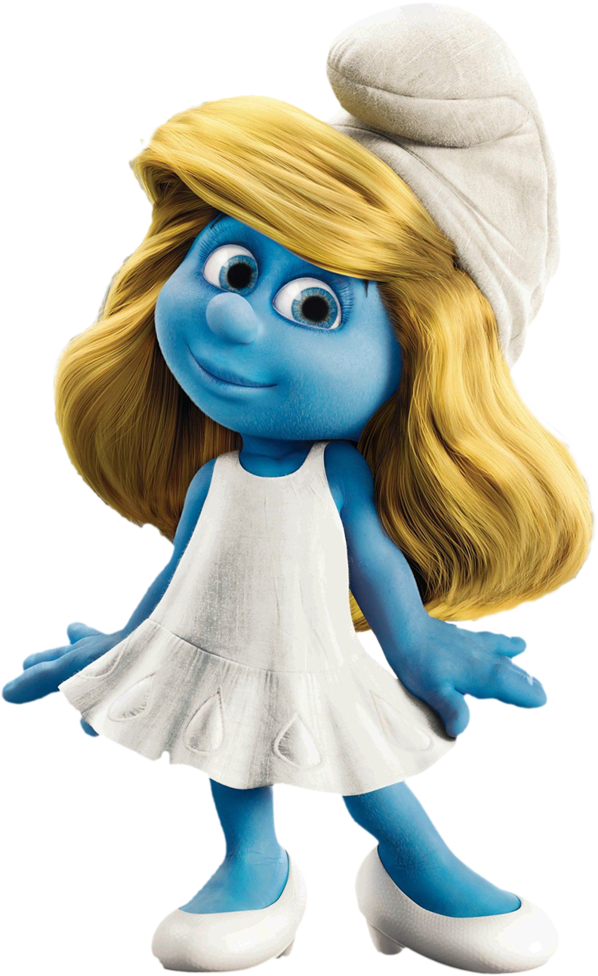 Smurfette Character Portrait PNG