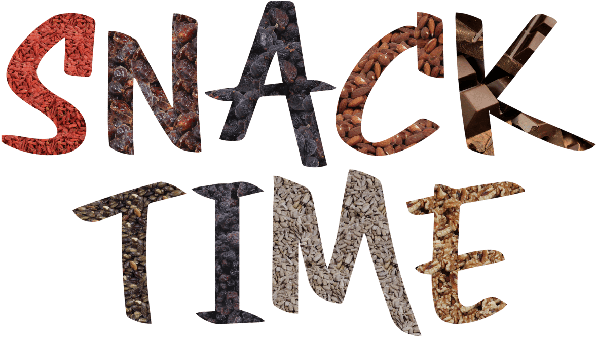Snack Time Typography PNG