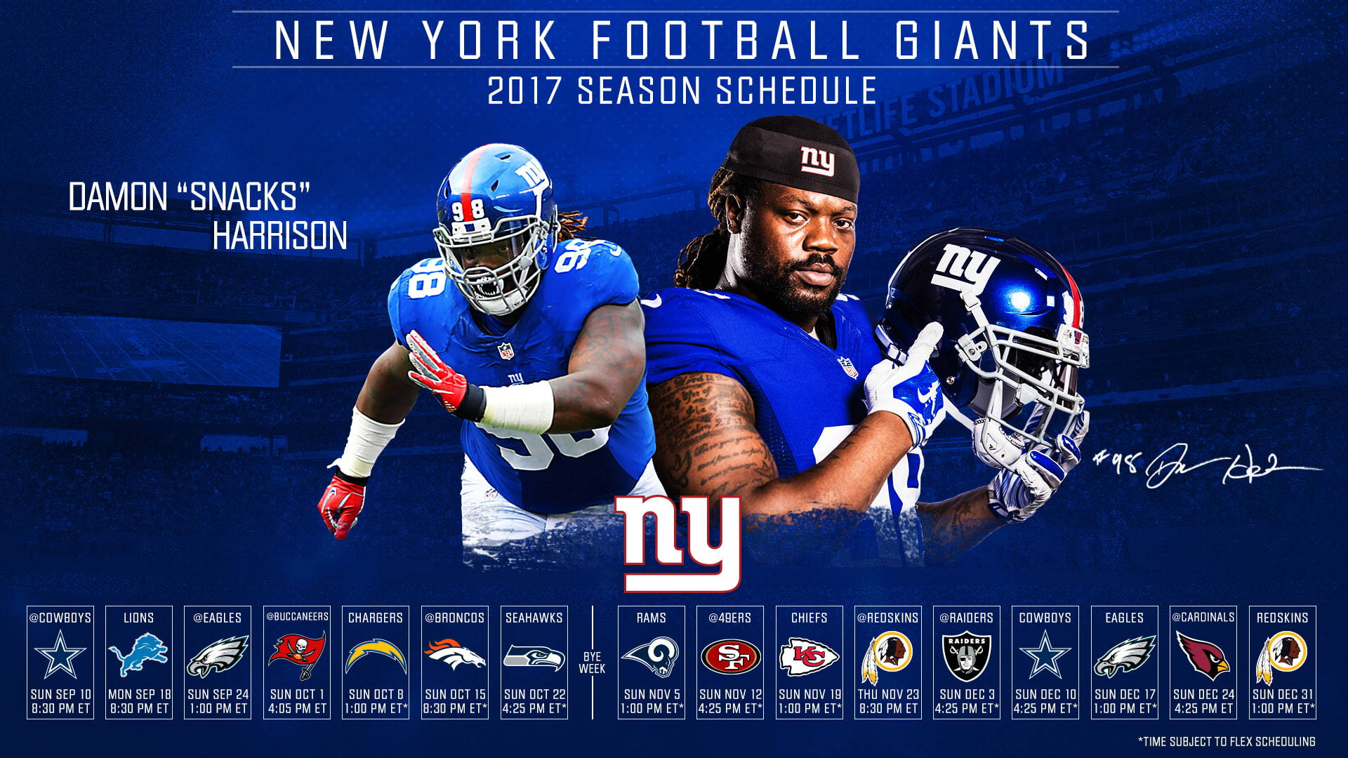 Snacks New York Giants Wallpaper