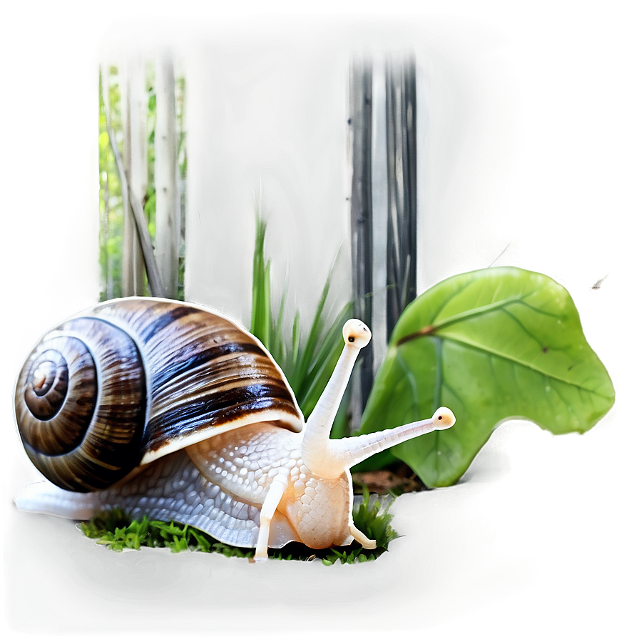 Snail In Forest Png 05232024 PNG