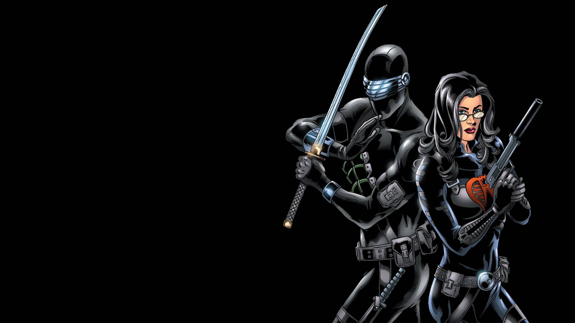 Snake Eyes And Baroness Background