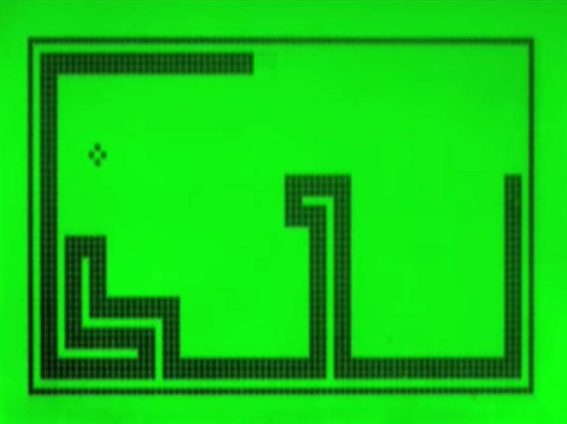 Snake Game Green LCD Wallpaper