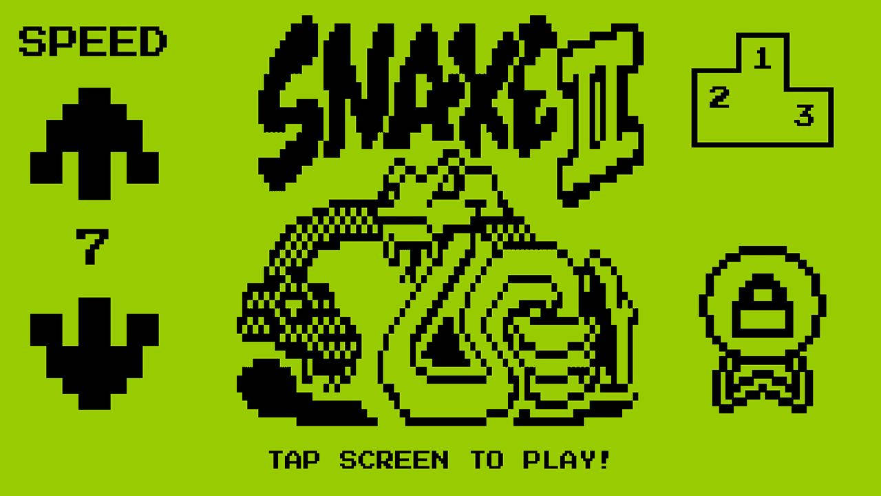 Snake Game Start Screen Wallpaper