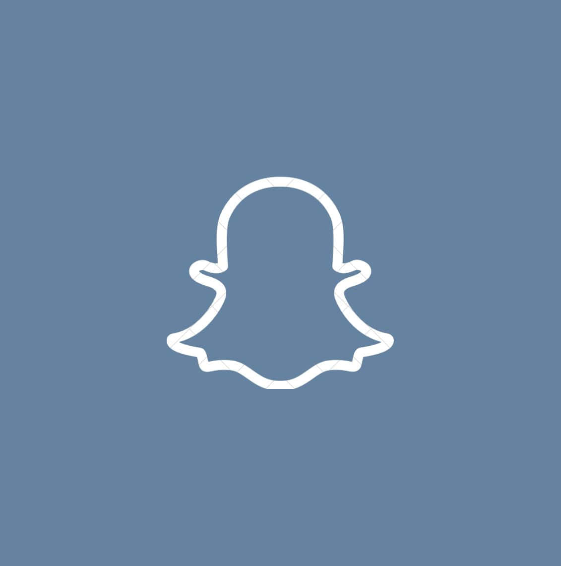 Snapchat Logo On A Blue Background