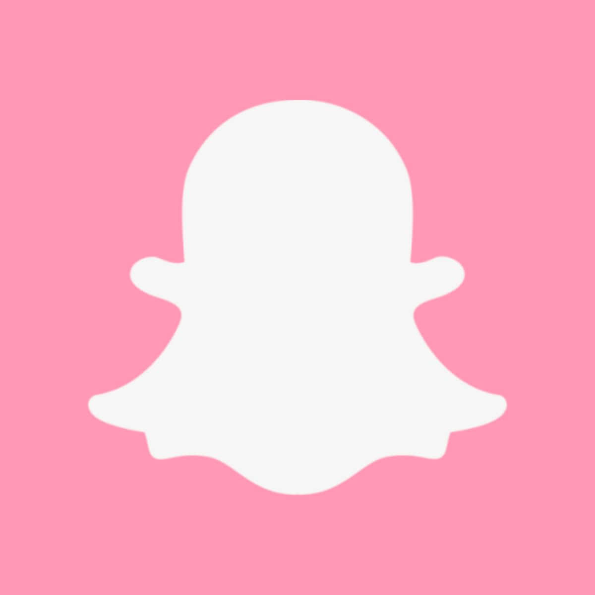 Snapchat Logo On A Pink Background