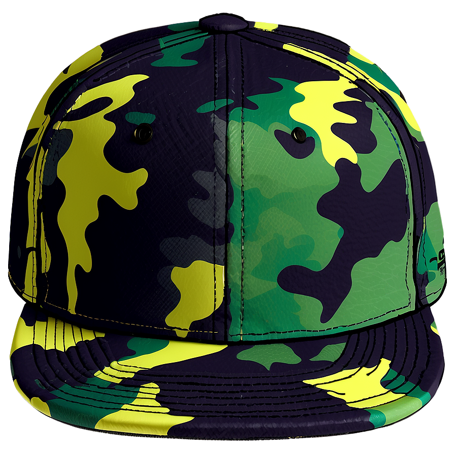 Snapback With Camouflage Pattern Png Xce PNG