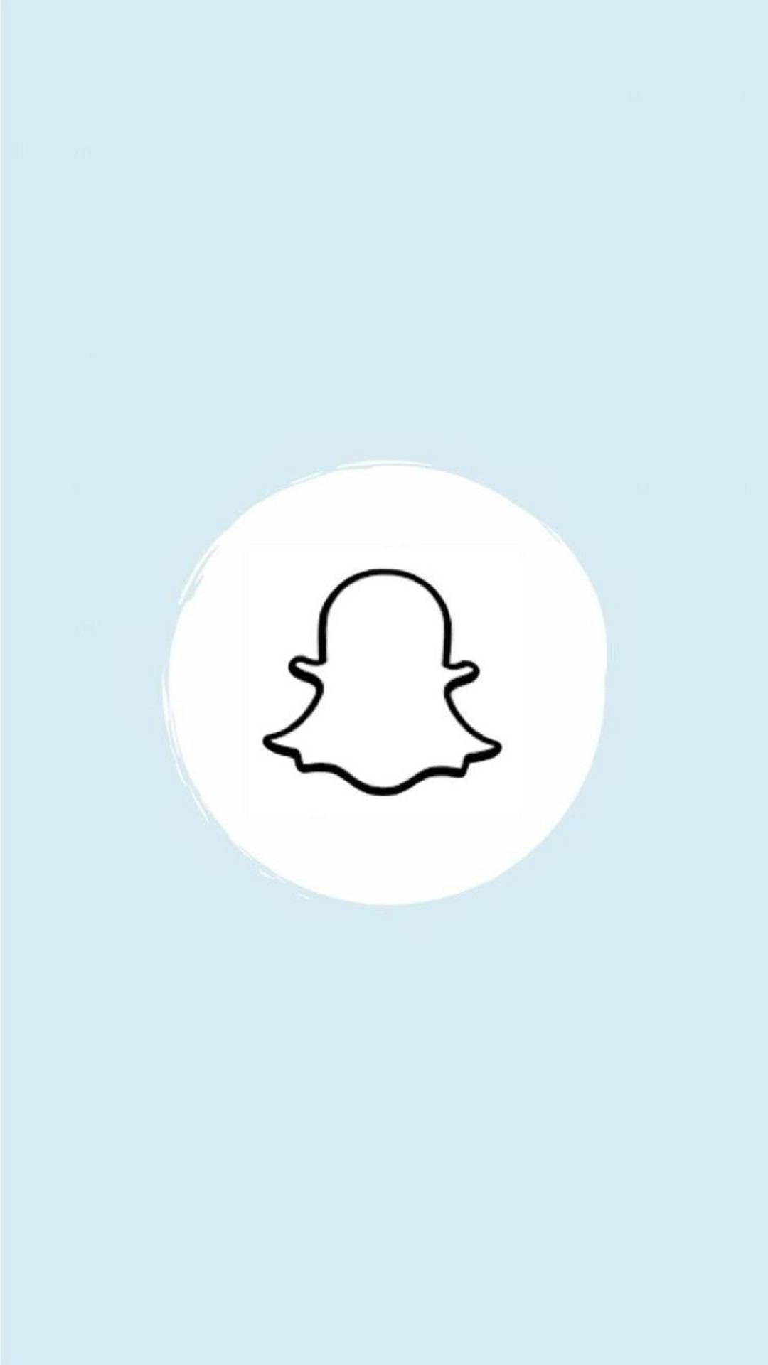 Snapchat Blue Icon Wallpaper