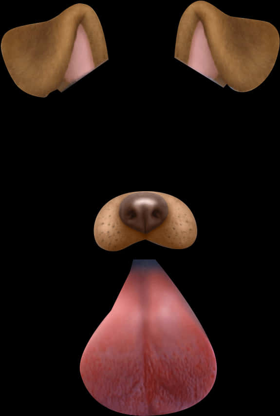 Snapchat Dog Filter Elements PNG