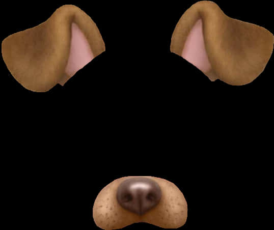 Snapchat Dog Filter Elements PNG