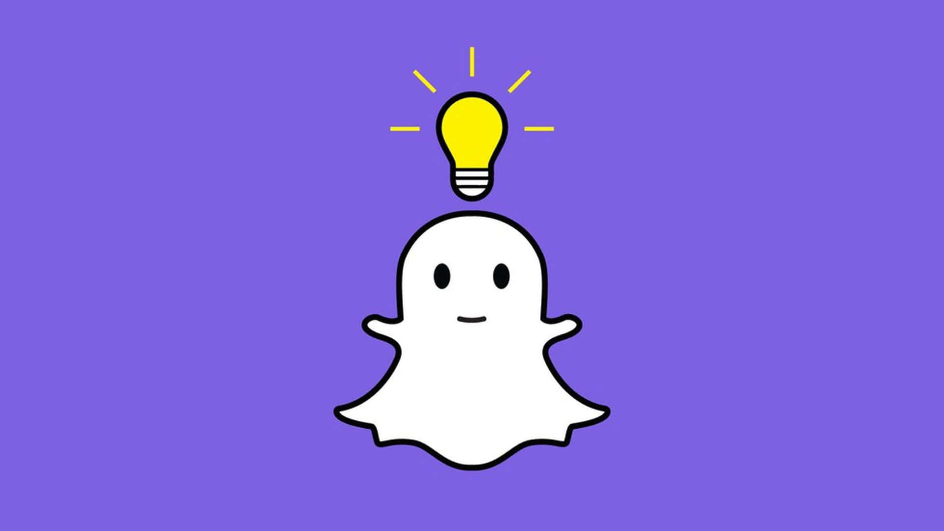 Snapchat Ghost Idea Illustration Wallpaper