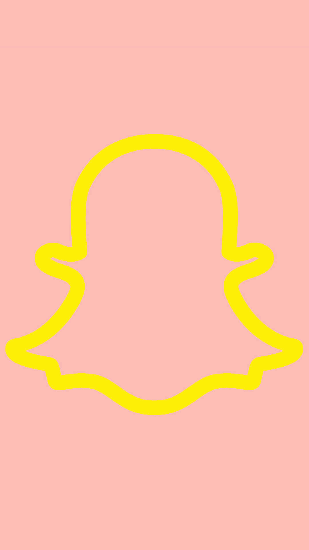 Snapchat_ Ghost_ Outline_ Logo Wallpaper