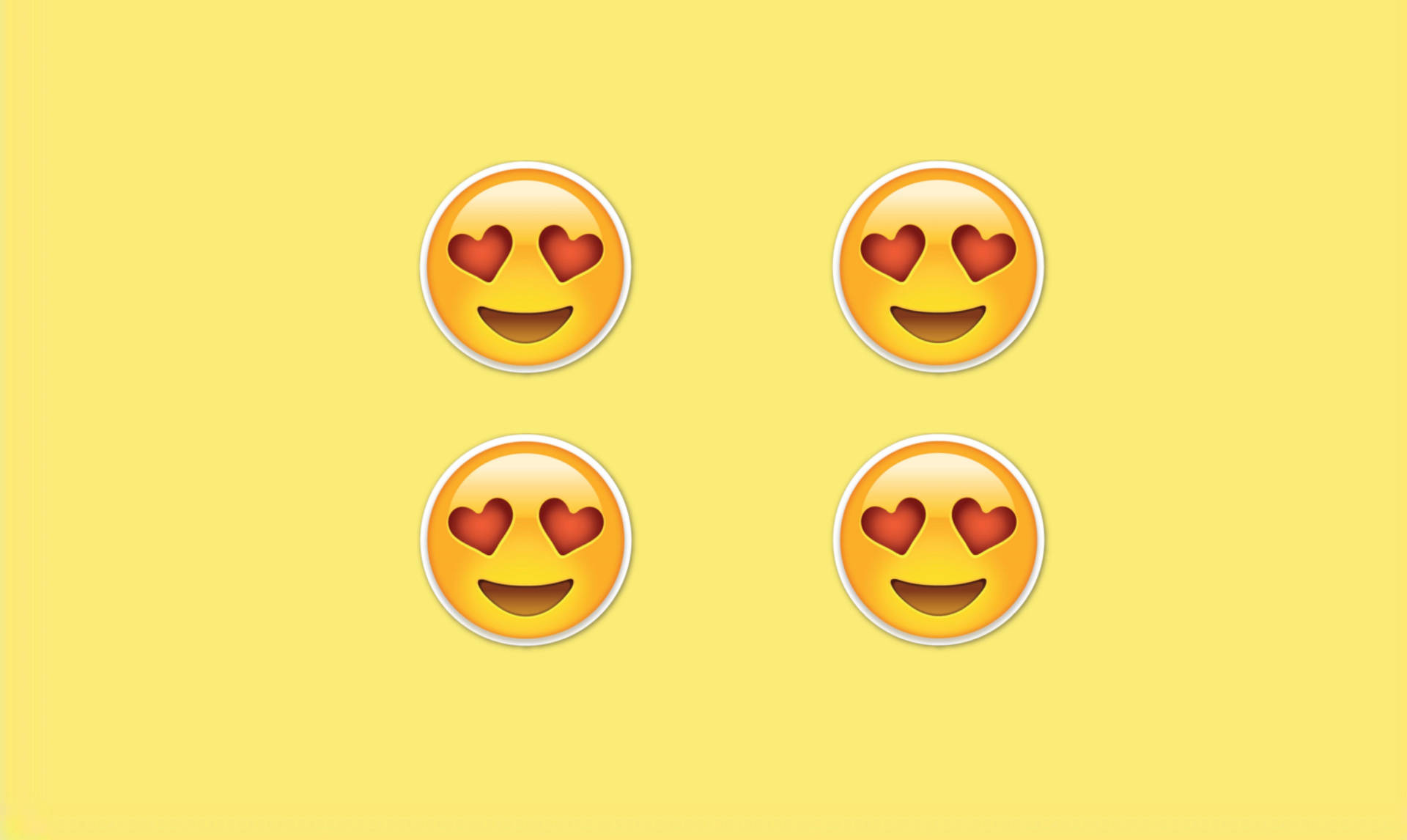 Snapchat Heart Eyes Emoji Art Wallpaper