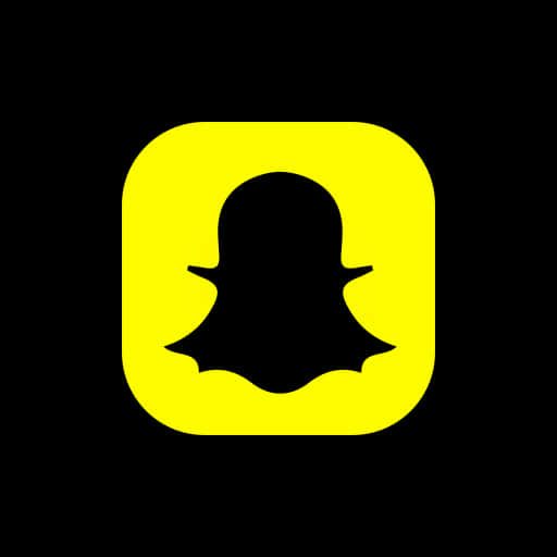 Snapchat Logo Yellow Background PNG