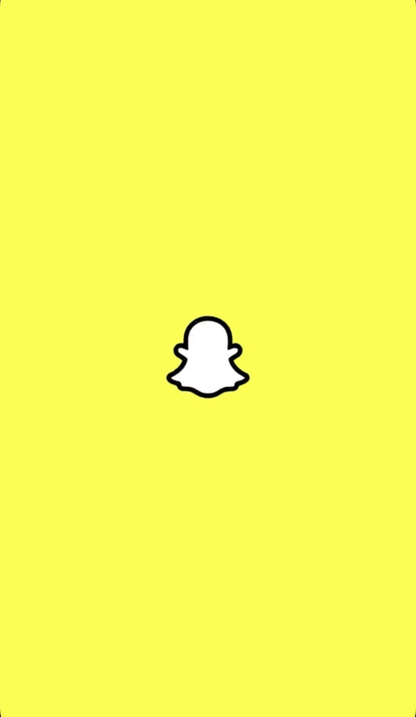 Snapchat Logo Yellow Background Wallpaper