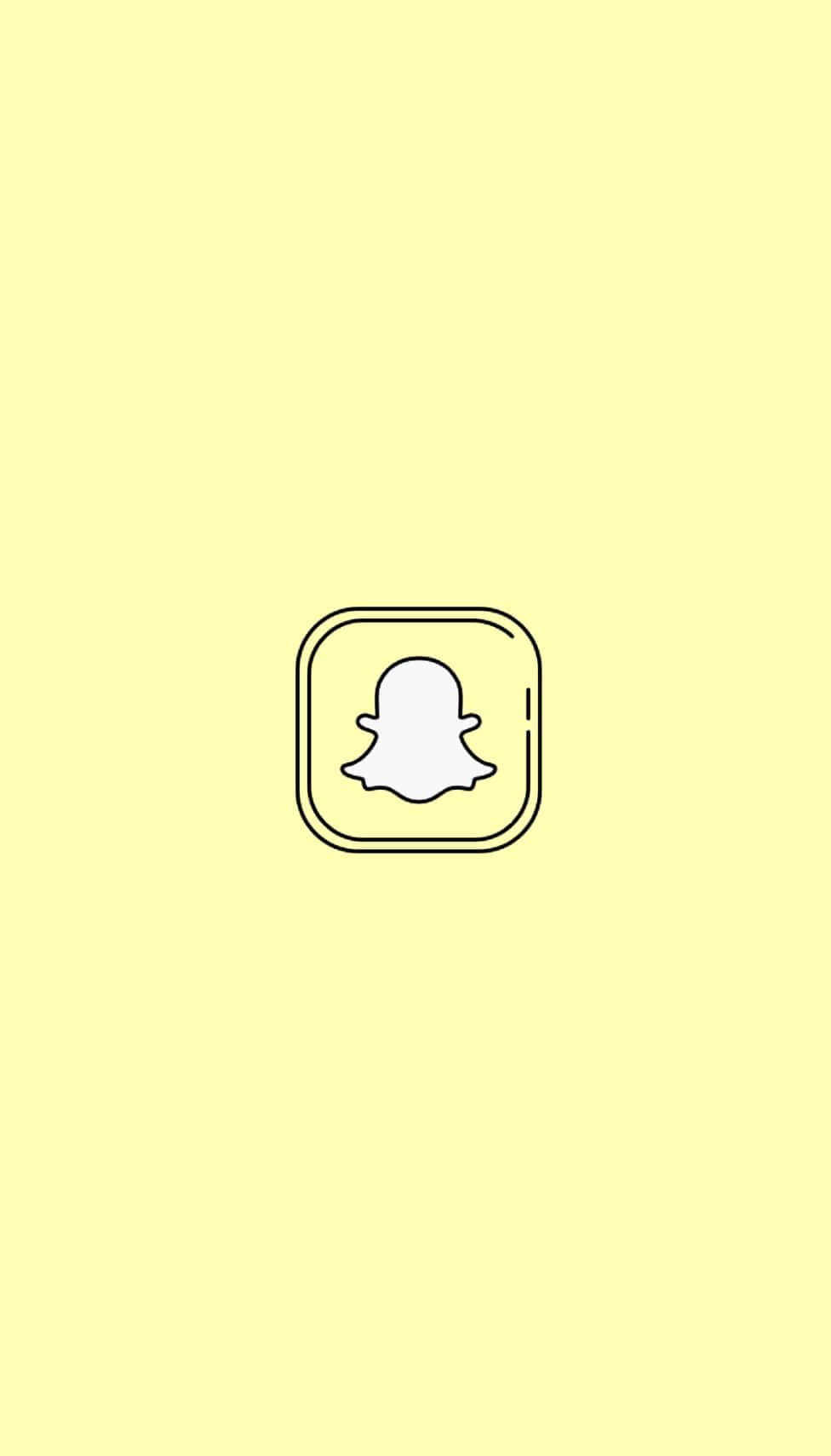 Snapchat Logo Yellow Background Wallpaper