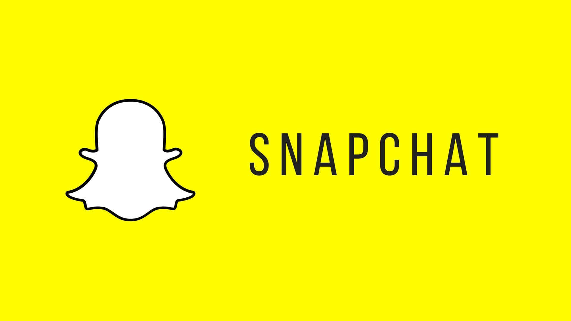 Snapchat Logo Yellow Background Wallpaper