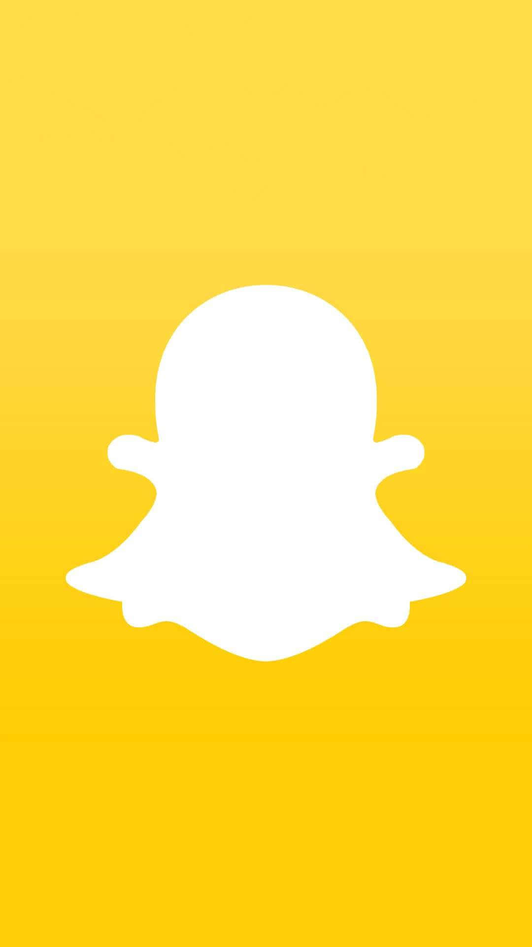 Snapchat Logo Yellow Background Wallpaper