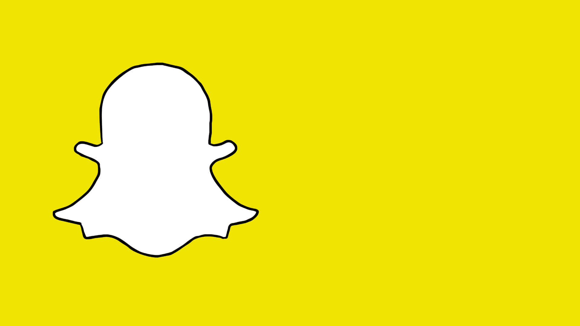 Snapchat Logo Yellow Background Wallpaper