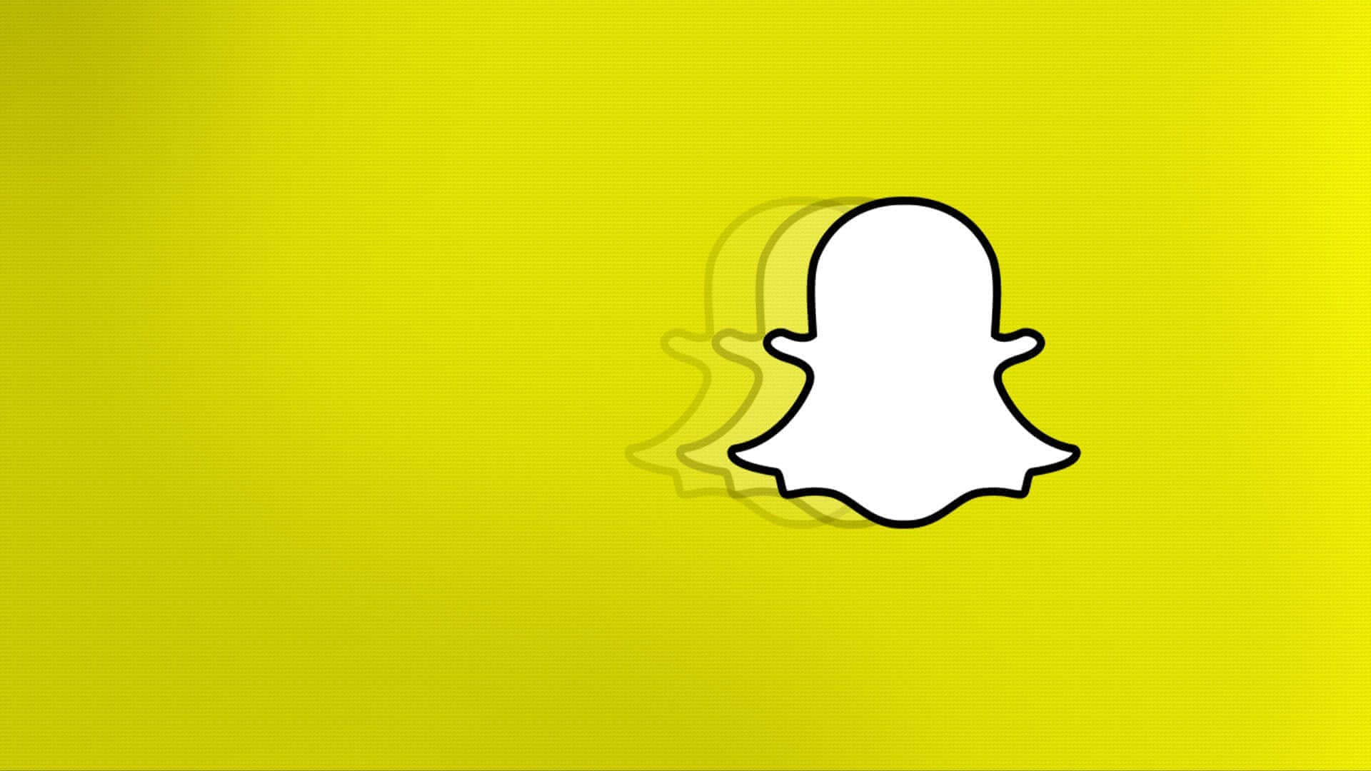 Snapchat Logo Yellow Background Wallpaper