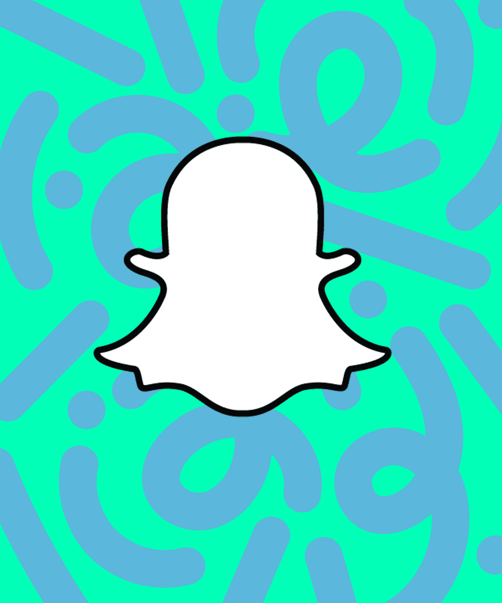 Snapchat Logoon Abstract Aqua Background