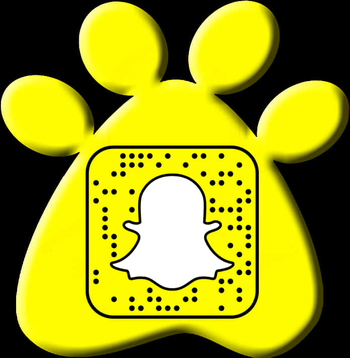 Snapchat Logowith Q R Code PNG