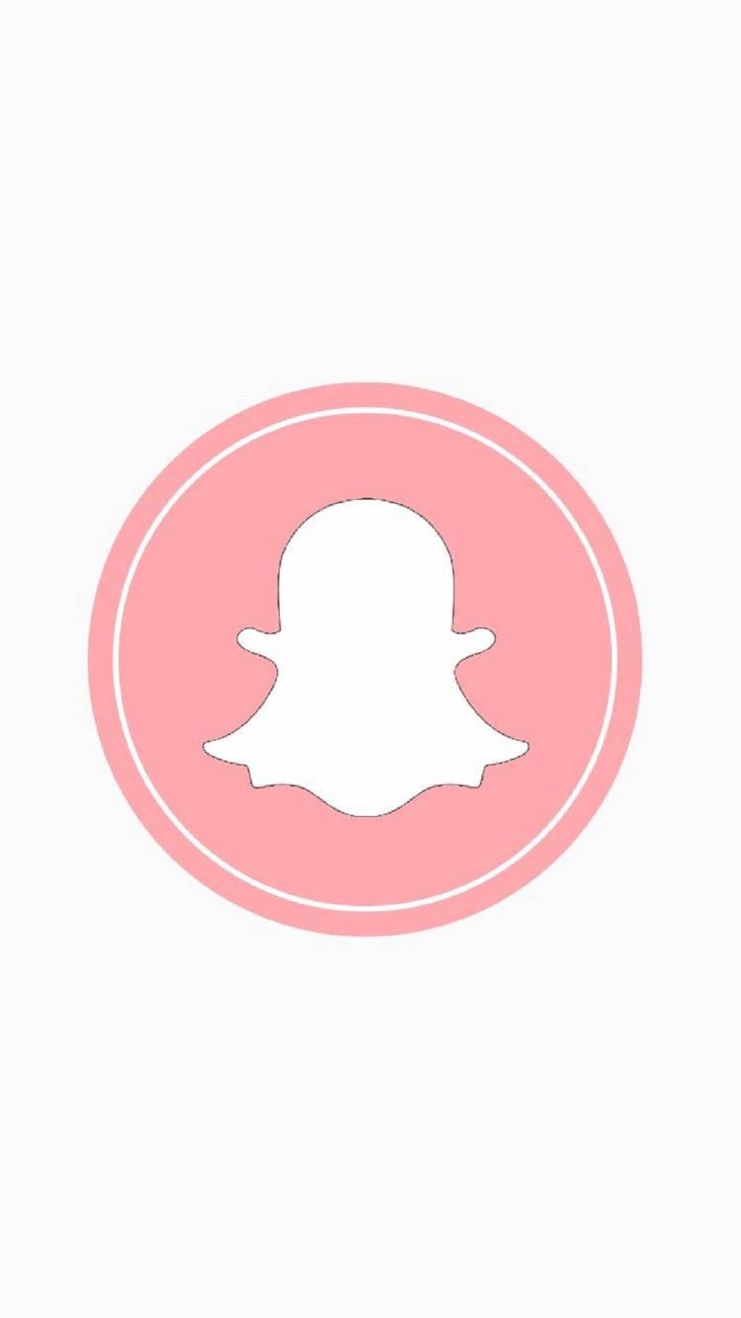 Snapchat Pink Circle Logo Wallpaper