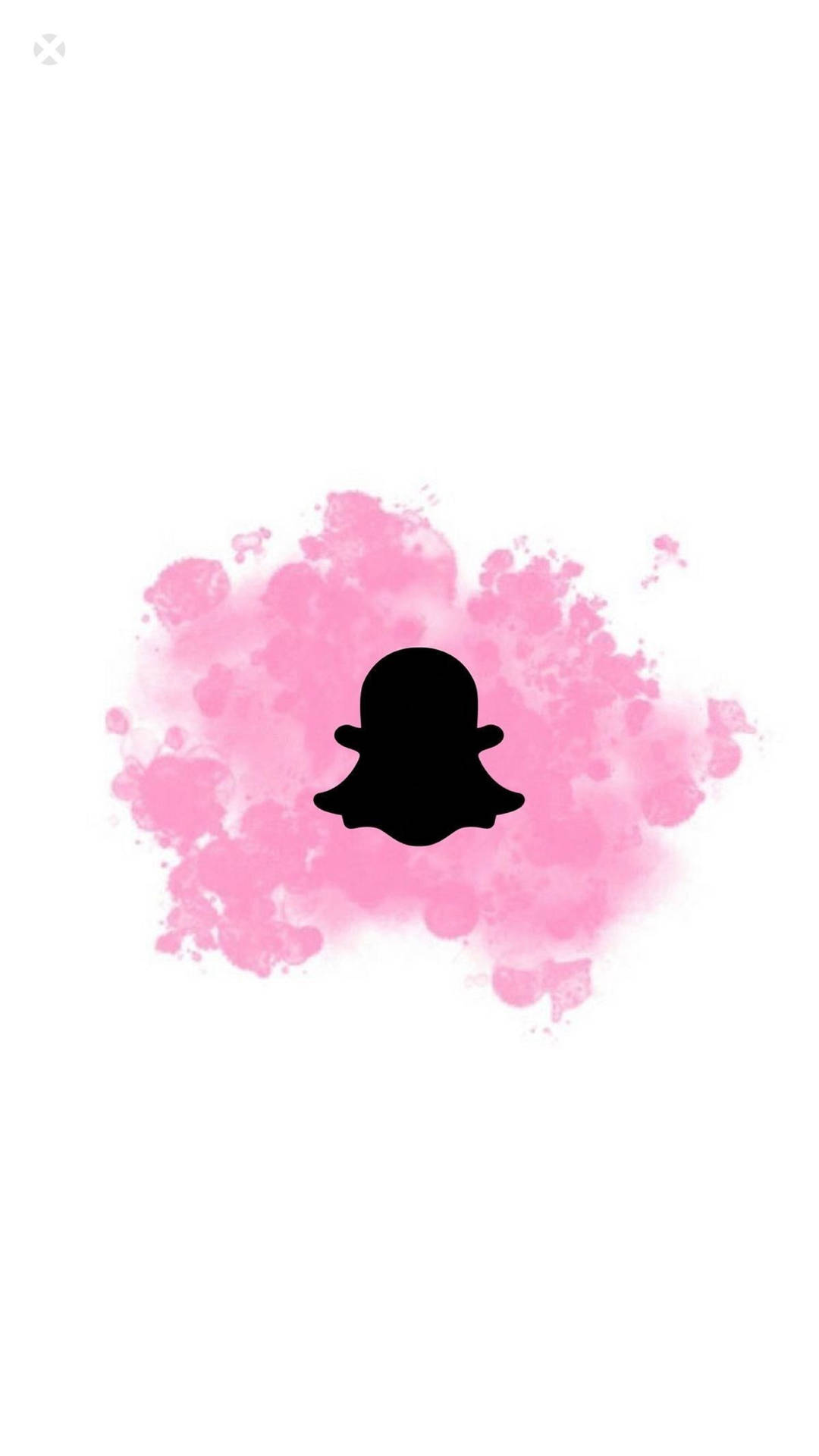 Snapchat Pink Watercolor Logo Wallpaper