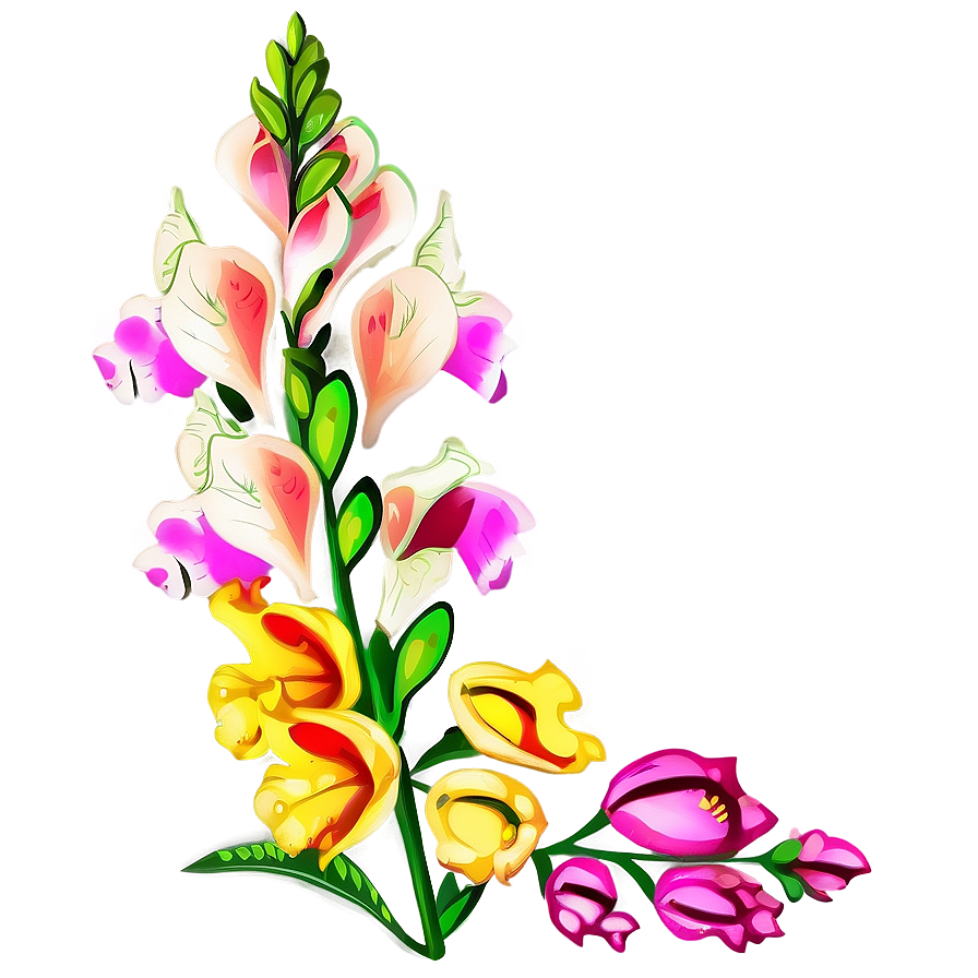 Download Snapdragon Flower Drawing Png 34 | Wallpapers.com