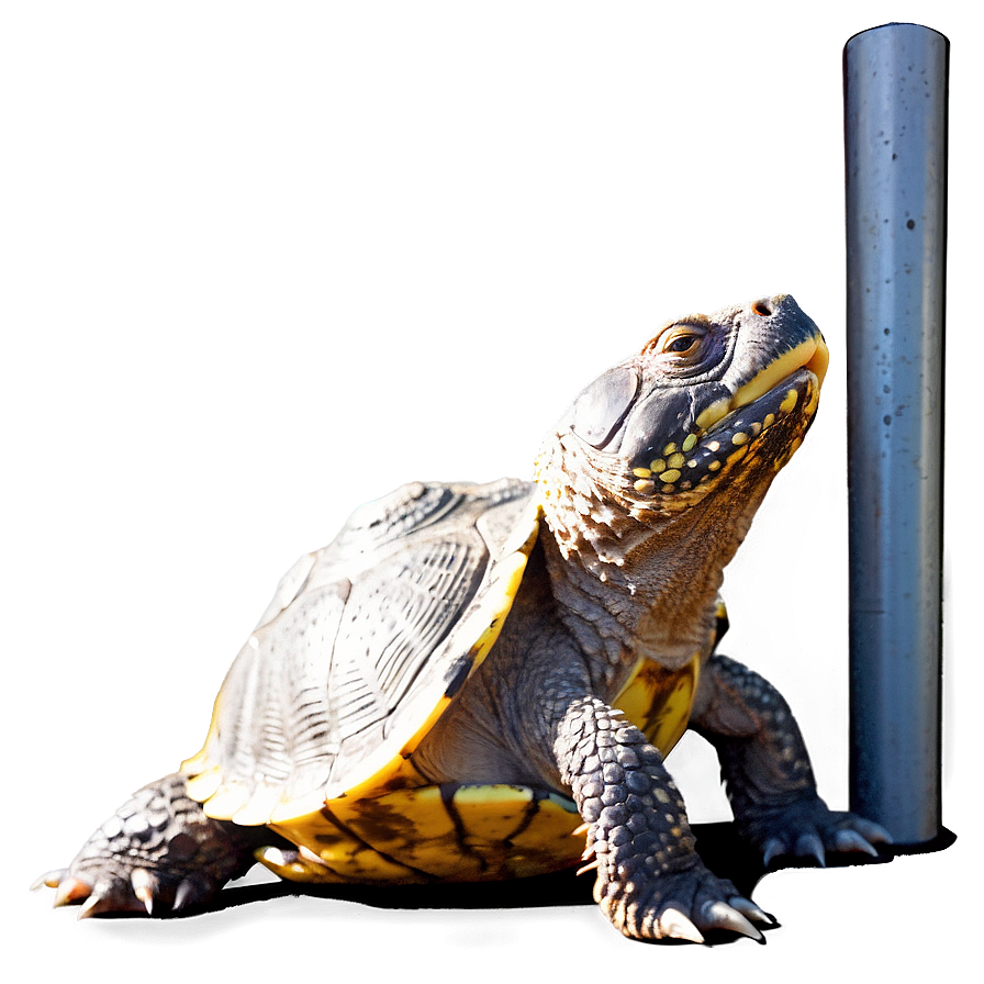 Snapping Turtle Basking In Sunlight Png 06252024 PNG