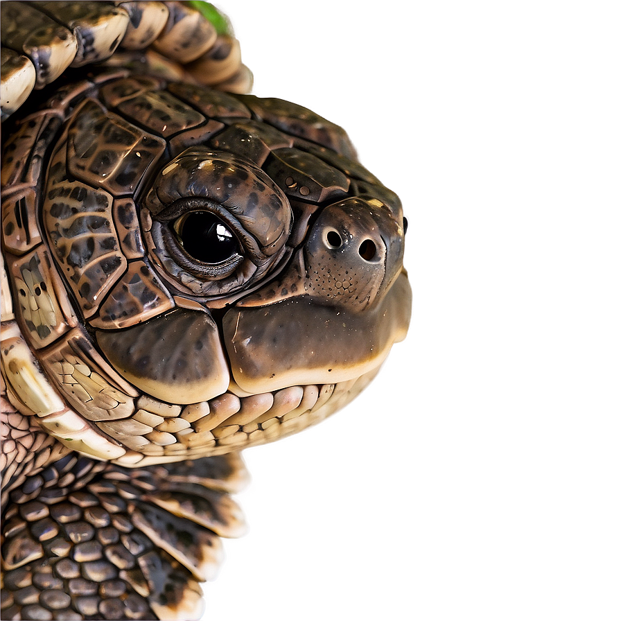 Snapping Turtle Close-up View Png 06252024 PNG