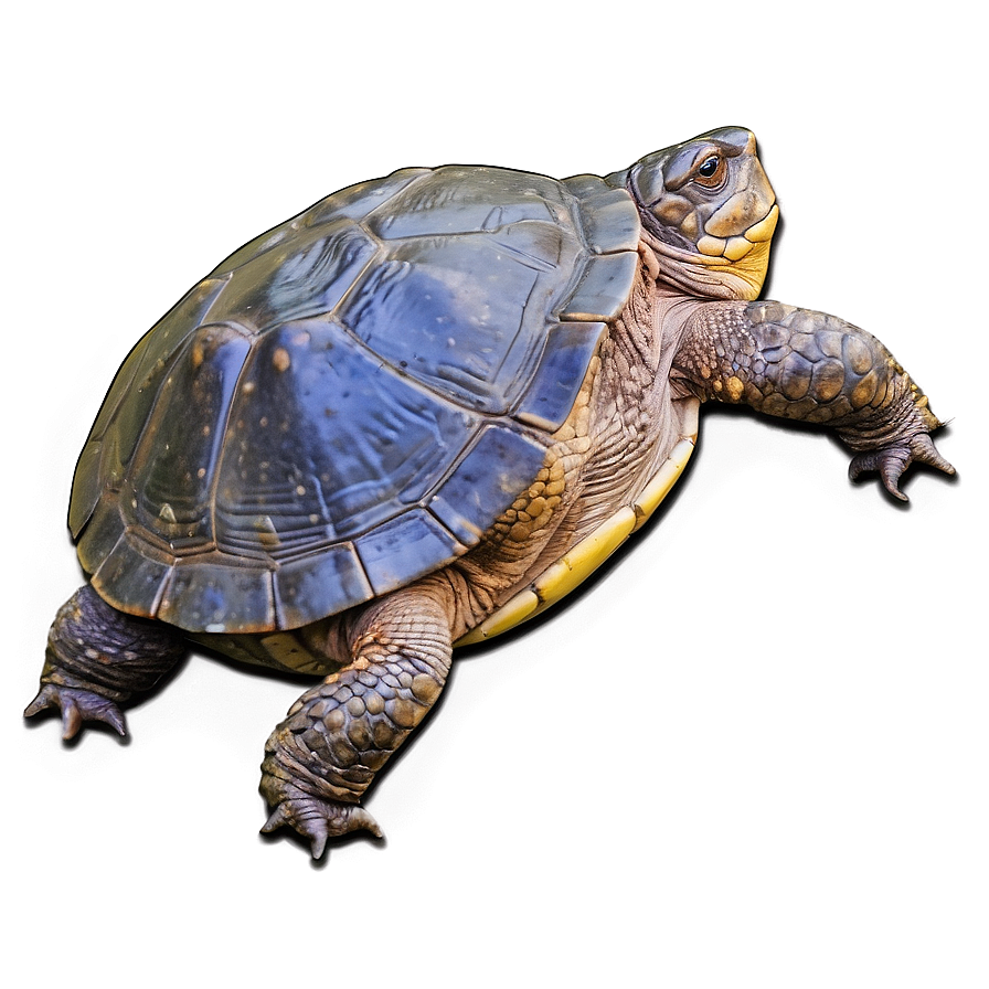 Snapping Turtle In Forest Setting Png Wsi12 PNG