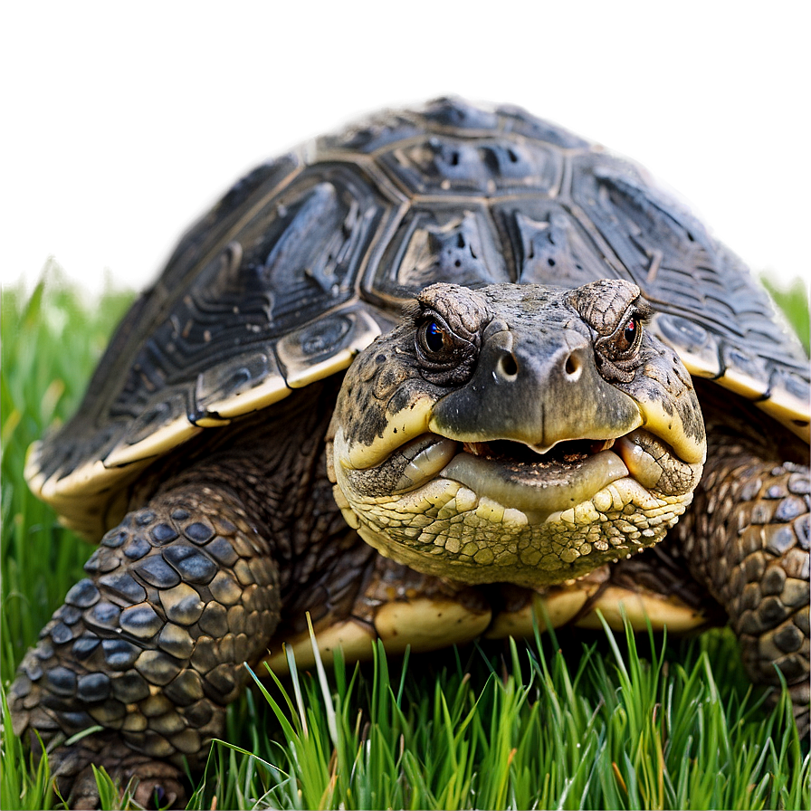 Snapping Turtle In Grass Png Cav PNG