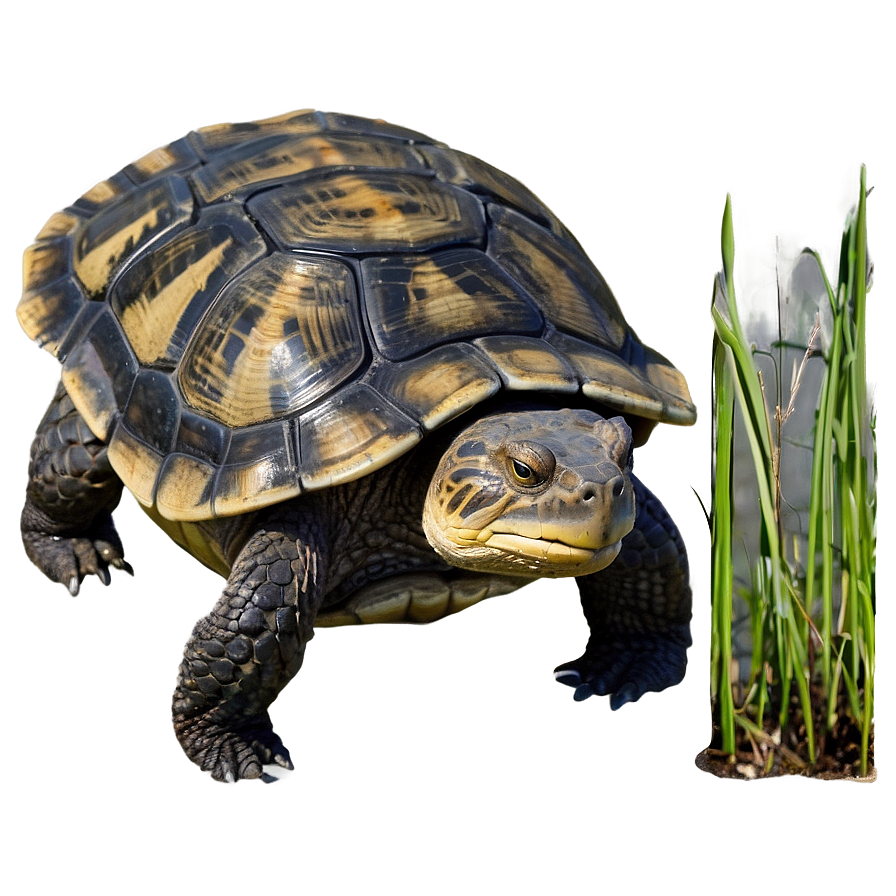 Snapping Turtle In Grass Png Kdg PNG