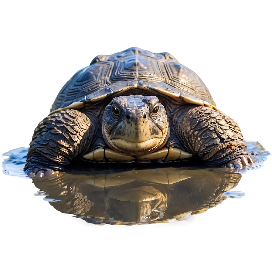 Snapping Turtle In Mud Png Elg19 PNG