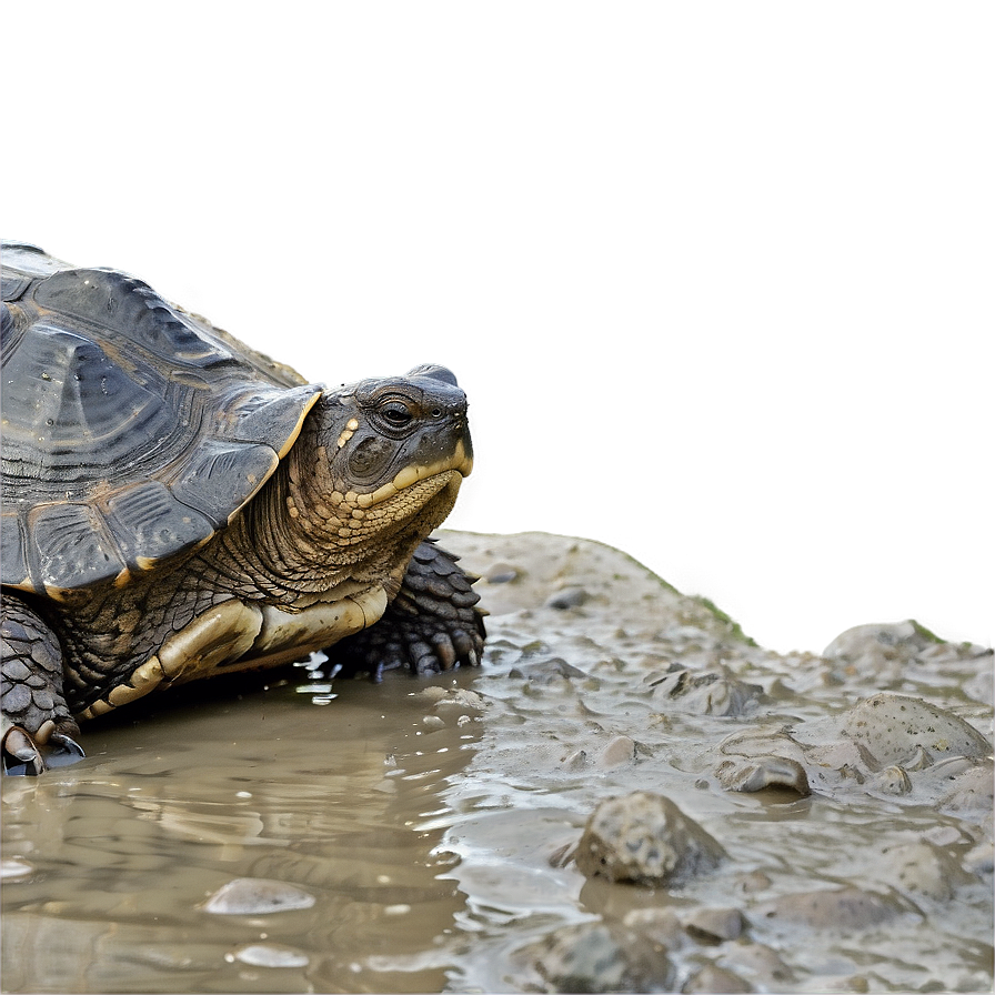 Snapping Turtle In Mud Png Uuk96 PNG