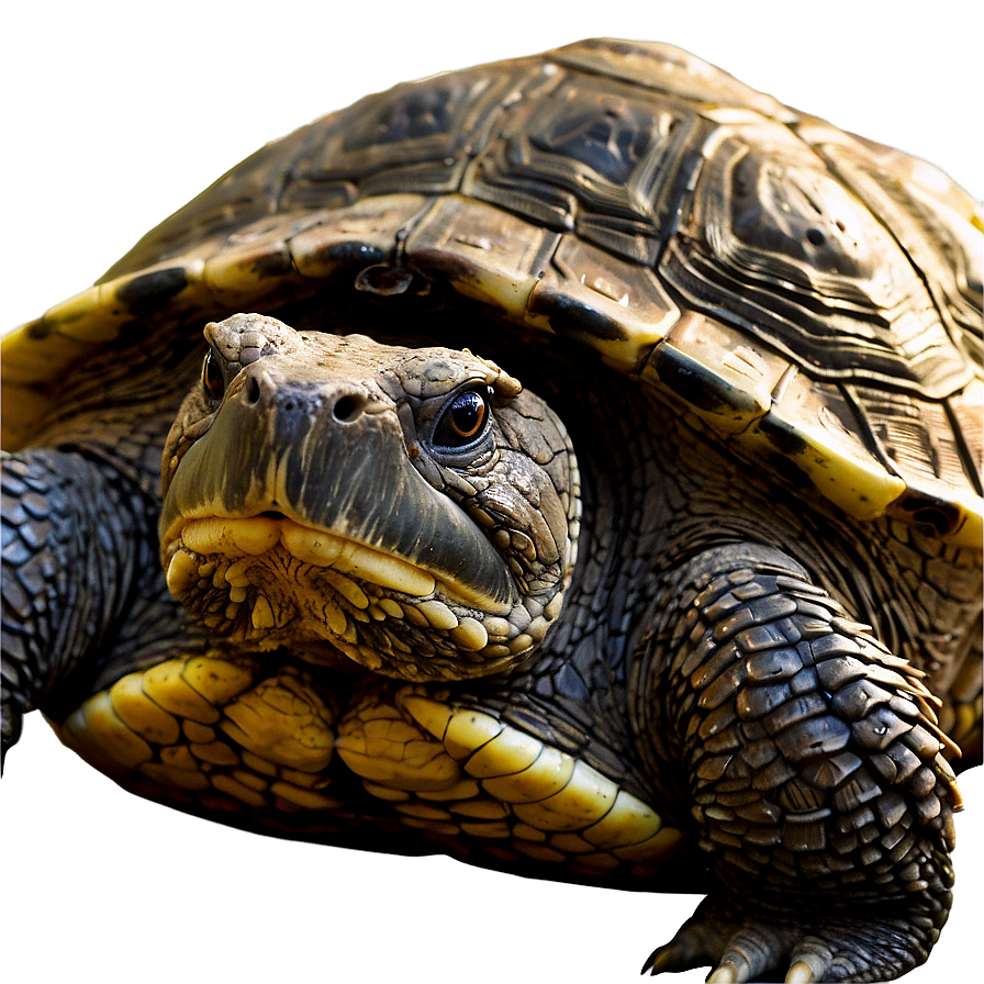 Snapping Turtle In Natural Habitat Png Mjh36 PNG