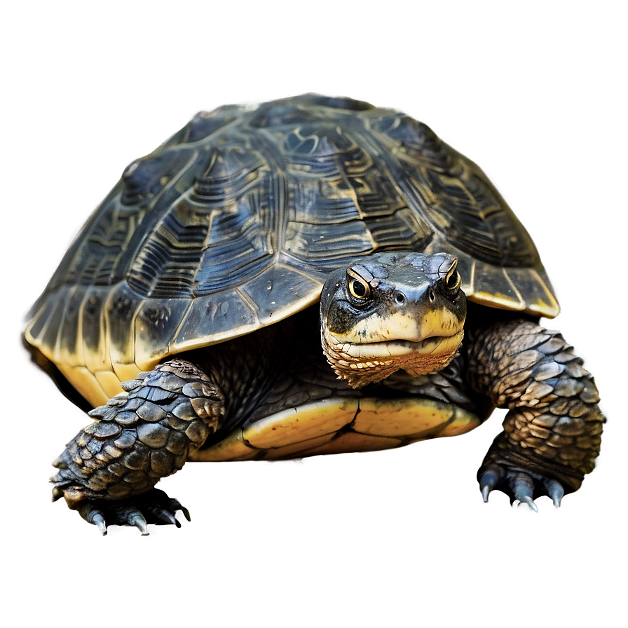 Snapping Turtle In Natural Habitat Png Qrs4 PNG