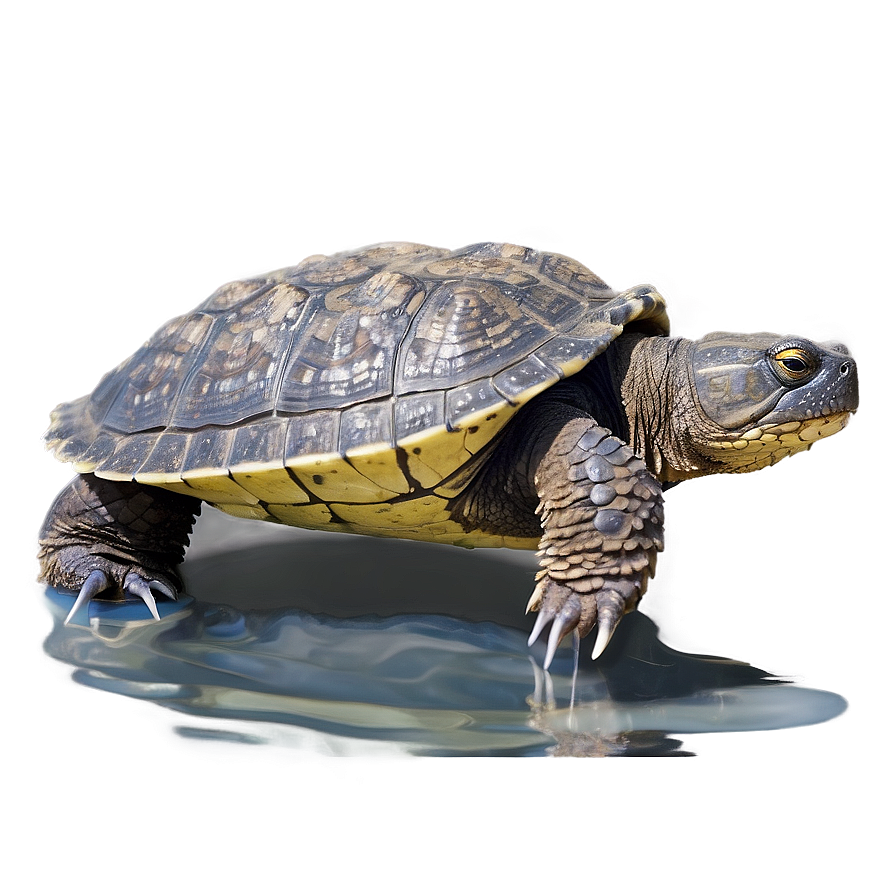 Snapping Turtle In Shallow Water Png Uqx PNG