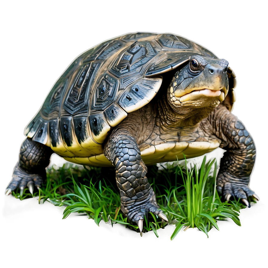 Snapping Turtle In Wild Grass Png Iyq88 PNG