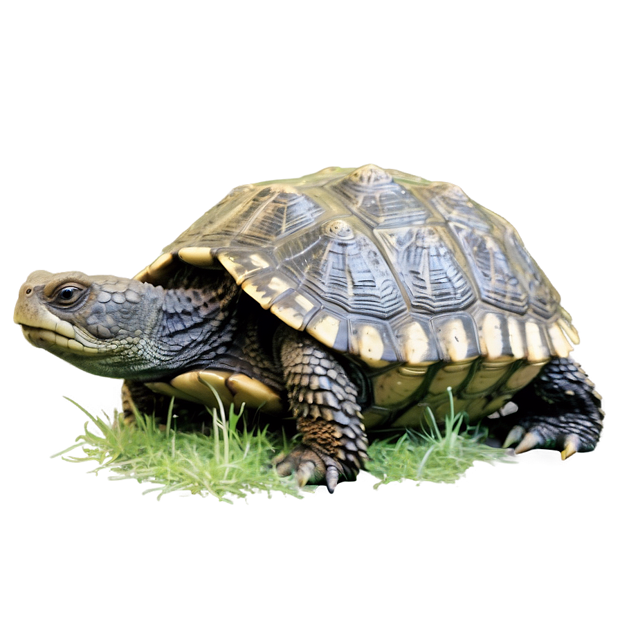 Snapping Turtle In Wild Grass Png Jfo PNG