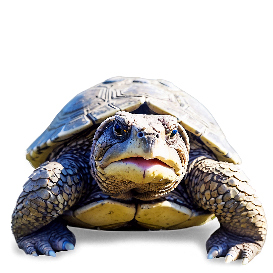 Snapping Turtle On Sandy Shore Png Wxu PNG