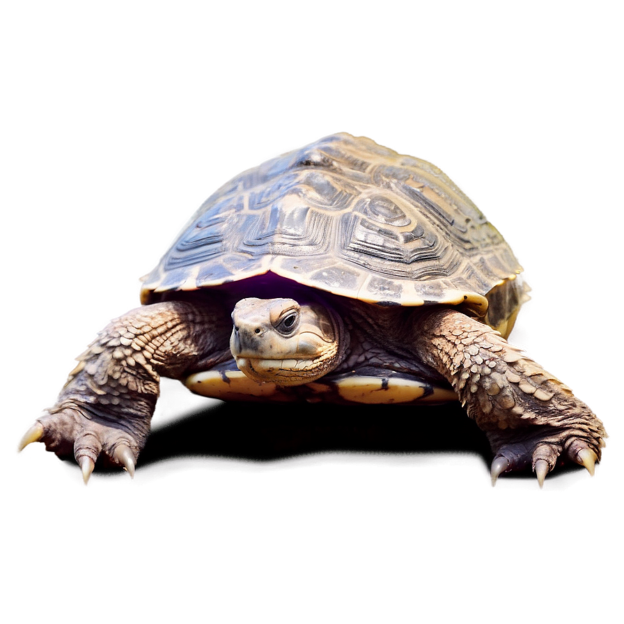 Snapping Turtle Sunbathing On Rock Png 27 PNG