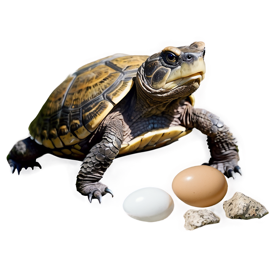 Snapping Turtle With Eggs Png Bng10 PNG