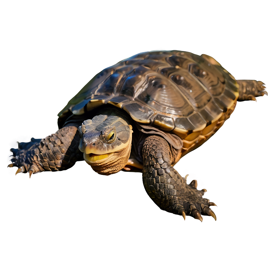 Snapping Turtle With Fish Png Wec PNG