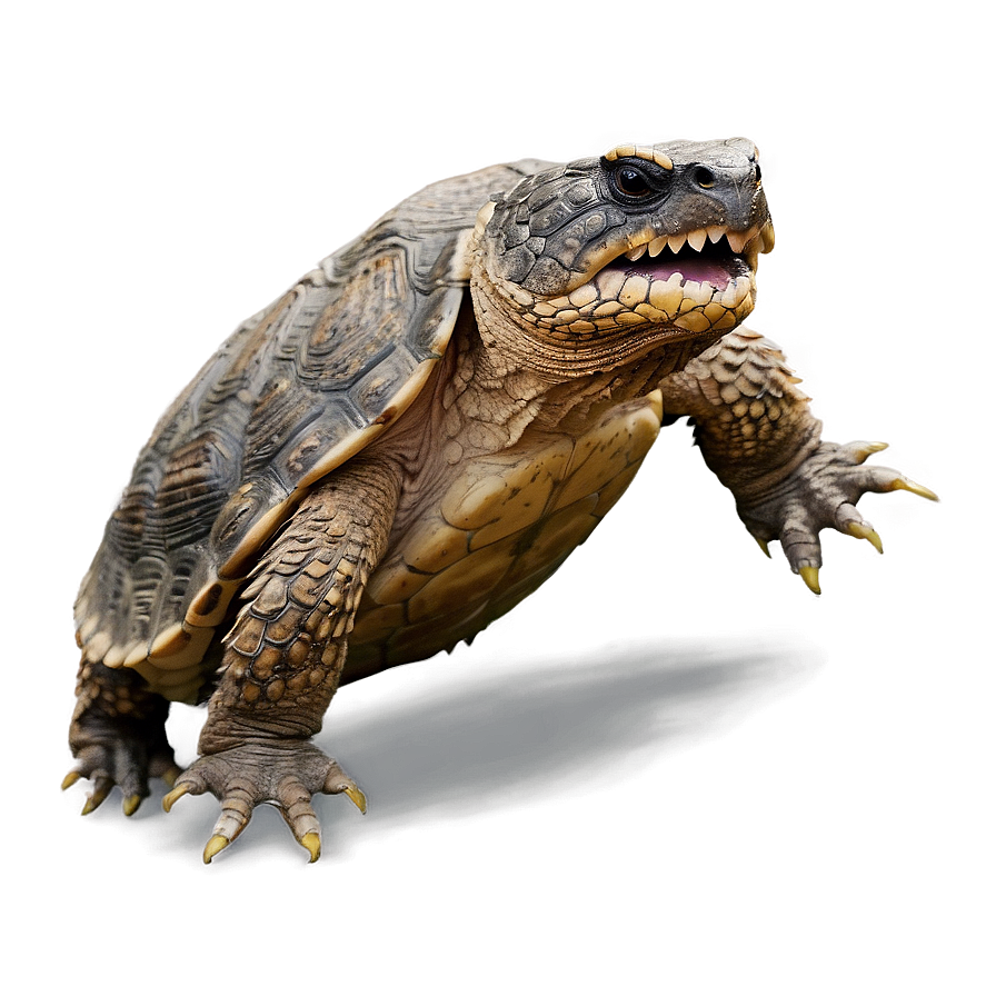 Snapping Turtle With Open Jaw Png 06252024 PNG