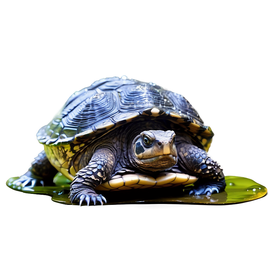 Snapping Turtle With Water Droplets Png 78 PNG