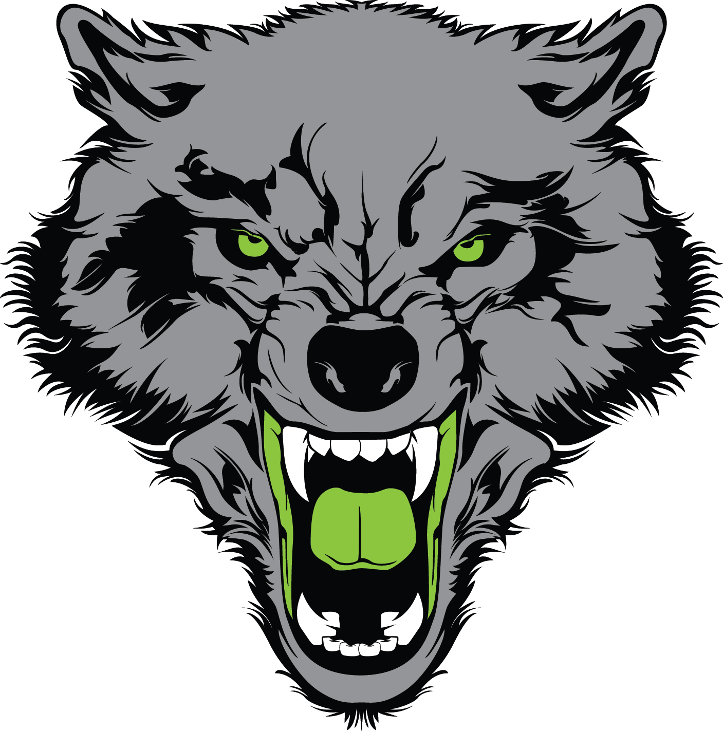 Snarling Werewolf Vector Art PNG